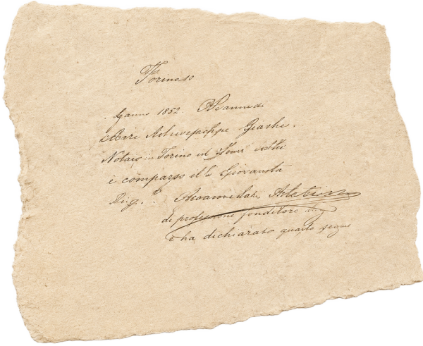 Immagine decorativa di un documento storico